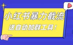 小红书截流引流大法，简单无脑粗暴，日引20-30个高质量创业粉（送自动加群软件）