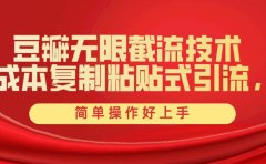 豆瓣无限截流创业粉，一键操作，卷死同行，简单操作好上手附赠全套工具