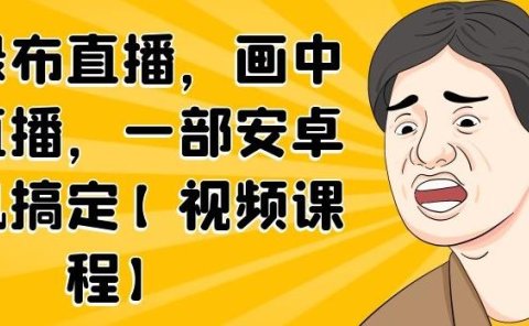 无绿布直播，画中画直播，一部安卓手机搞定【视频课程】