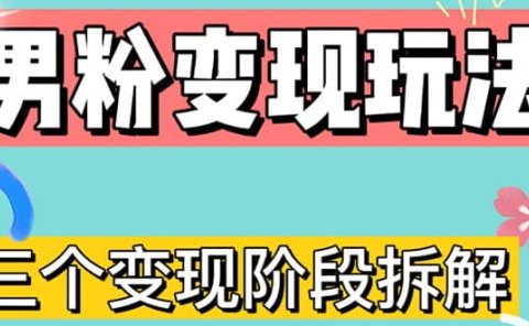 0-1快速了解男粉变现三种模式【4.0高阶玩法】直播挂课，蓝海玩法