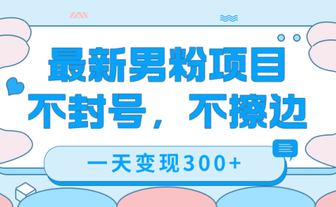 最新男粉变现,不擦边,不封号,日入300+(附1360张美女素材)