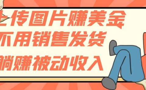 上传图片赚美金,不用销售发货躺赚被动收入