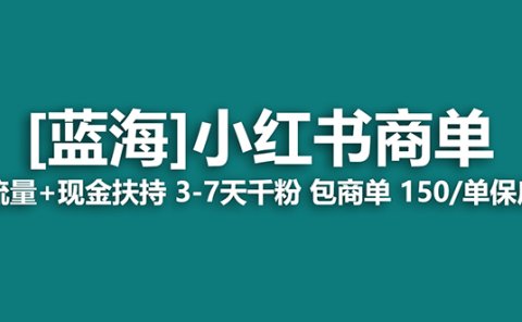 【蓝海项目】小红书商单项目,7天就能接广告变现,稳定一天500+保姆级玩法