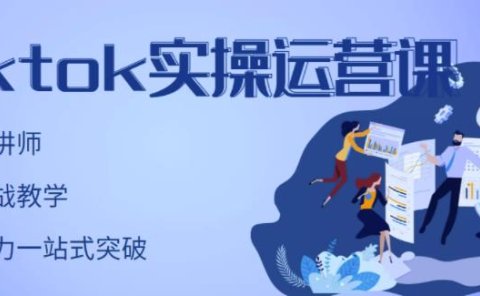 TikTok实操运营课，手把手账号实战，适合零基础Tiktok新人