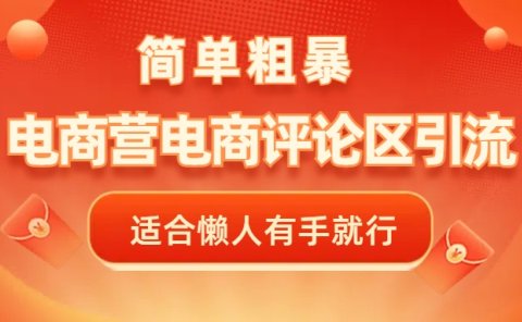 电商平台评论引流，简单粗暴野路子引流-无需开店铺长期精准引流适合懒人有手就行