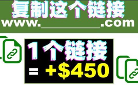 复制链接赚美元，一个链接可赚450+，利用链接点击即可赚钱的项目(视频教程)