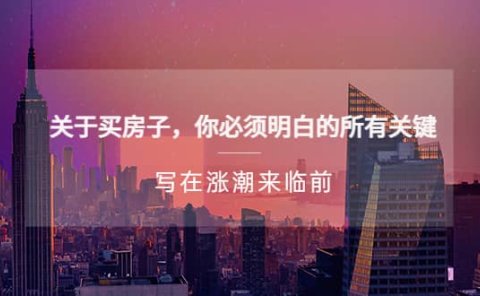 某公众号付费文章《关于买房子 你必须明白的所有关键-写在涨潮来临前》