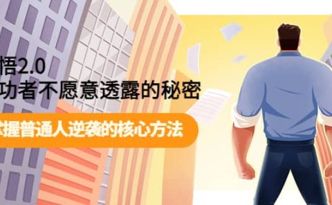开悟2.0成功者不愿意透露的秘密：掌握普通人逆袭的核心方法