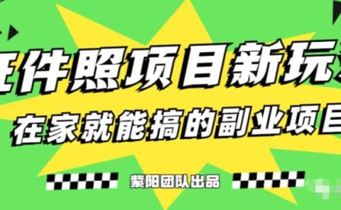 能月入过万的蓝海高需求,证件照发型项目全程实操教学【揭秘】