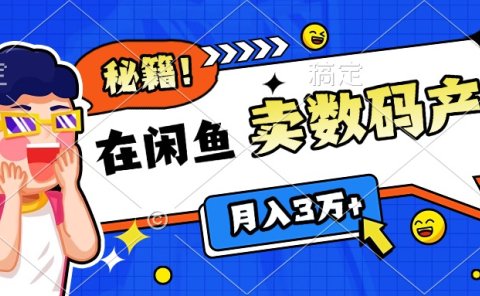 靠在闲鱼卖数码产品日入1000+技巧