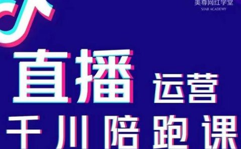 美尊-抖音直播运营千川系统课：直播​运营规划、起号、主播培养、千川投放等