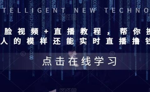 AI换脸视频+直播教程 帮你换成别人的模样还能实时直播撸钱 (教程+配套资料)