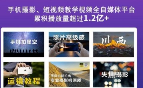 2022玩转手机影像全系课，零基础的小白也能进阶成为手机摄影专业人士