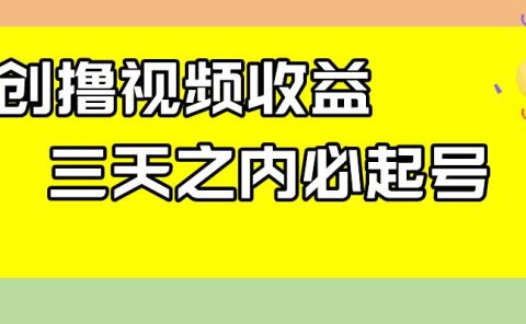 最新撸视频收益玩法,一天轻松200+