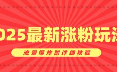 美女账号涨粉秘诀，2025最新涨粉玩法，流量爆炸附详细教程
