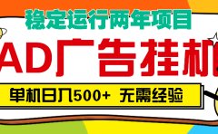 AD广告全自动挂机,单机500+