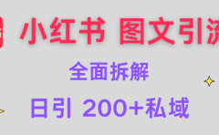 【小红书图文引流】全面解析，日引200+私域
