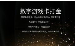 正规游戏卡打金,单机无脑挂收益300+,手打收益无上限!!!