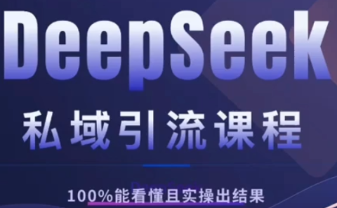 DeepSeek私域引流课程，小白也能看懂，实操必出结果，日引目标客户200+