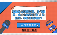 卖小学生教辅资料,操作简单,小白也能轻松日入3 位数的,单月纯利润1W+