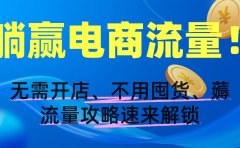 躺赢电商流量!无需开店、不用囤货,薅流量攻略速来解锁