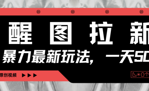 醒图拉新,暴力新玩法,光用手机三分钟制作一条视频,一天轻松500+