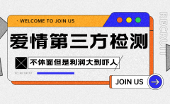 爱情检查官全网首发暴力小项目,绿色无风险,日稳定变现1000+