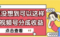 【天呐】真是没想到,视频号收益居然这么好赚