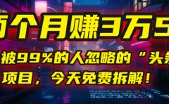 “头条问答”项目,今天免费拆解!两个月赚3万5!这个被99%的人忽略的