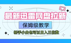 最新迅雷网盘拉新,保姆级教学,新手小白也可以日入三位数