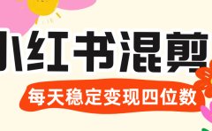 价值 3980 的小红书混剪, 虚拟变现 +全网项目库 , 日引 200+宝妈创业粉,每天稳定四位数变现