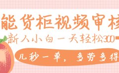 智能货柜视频审核,几秒一单,多劳多得,新人小白一天轻松 300+,零门槛