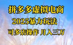 拼多多虚拟电商，不囤货不垫资的虚拟电商