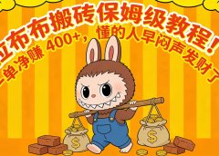 拉布布搬砖保姆级教程！一单净赚 400+，懂的人早闷声发财了